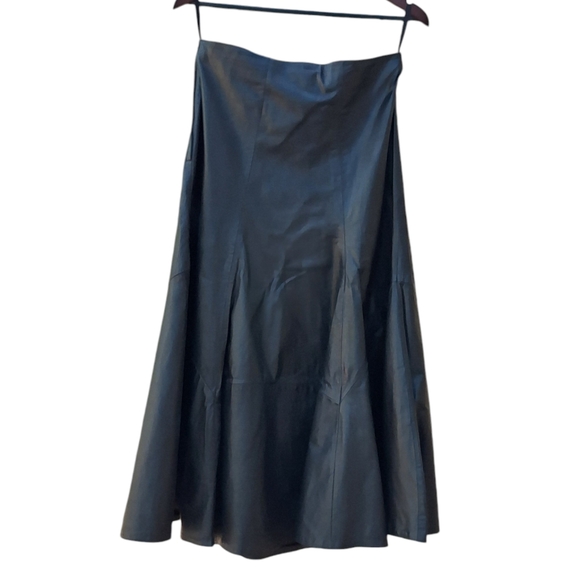 Vintage Wilson's leather skirt maxi mermaid fishtail dark feminine academia vamp - Picture 1 of 11